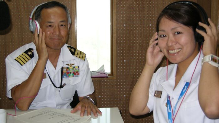 「ＳＤＦアワー」海自の方々が収録にいらっしゃいました♪