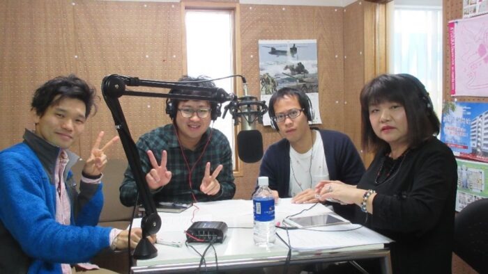 番組名『香水里雨のサロンとら猫堂』楽しく収録でした(^。^)