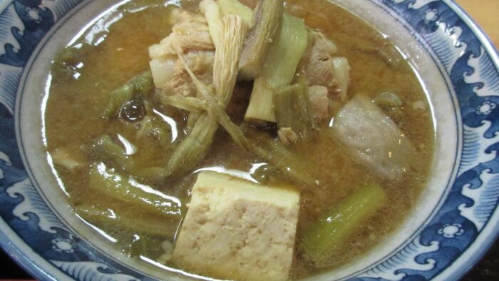ムジ汁(田芋の茎）はまんがんで・・・・(^O^)
