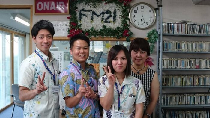 琉球銀行安波茶支店開店３５周年おめでとうございます(＾◇＾)本日からFM21でコマーシャルon-airです(^^♪