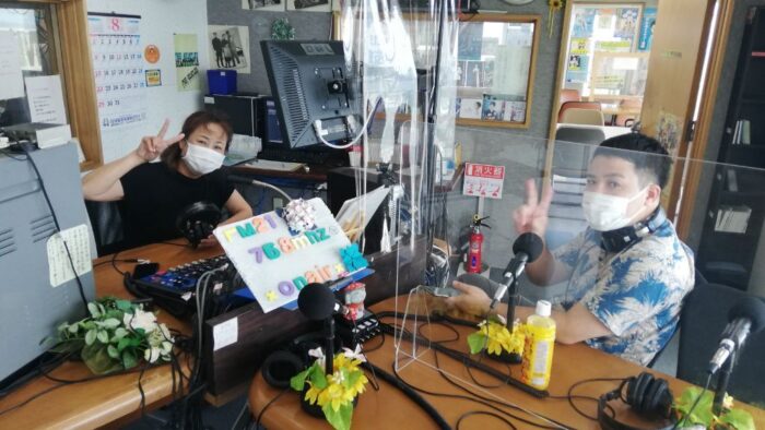 ８月２４日放送・・・てぃらカフェ(*^^)v久しぶりにこのコンビで(*^^)v