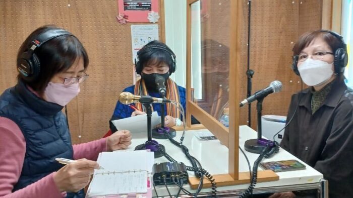 ２０２２年２月６日＆１３日１２時～１３時on－air！番組名「ぴんくりぼんタイム」収録でした(*^^)v