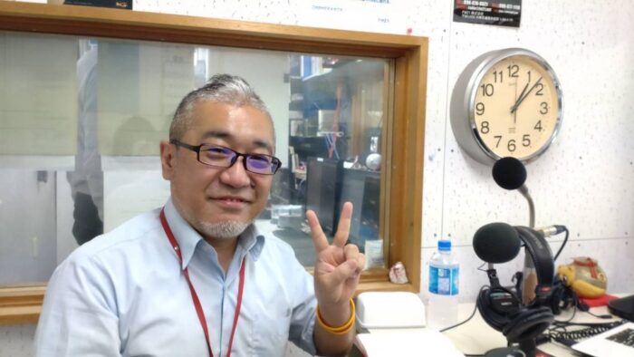 (有)ウエルネス前田手今日番組「オレンジカフェ花便り」６月放送分収録でした(*^^)v