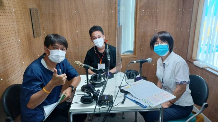 番組名「オレンジカフェ花だより」毎週日曜日１１時～１２時on－air(^^♪８月放送分収録でした(*^^)v